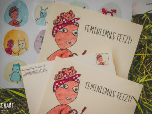 WESENsART // Postkarte Wesen sagen Dinge: »Feminismus fetzt!«